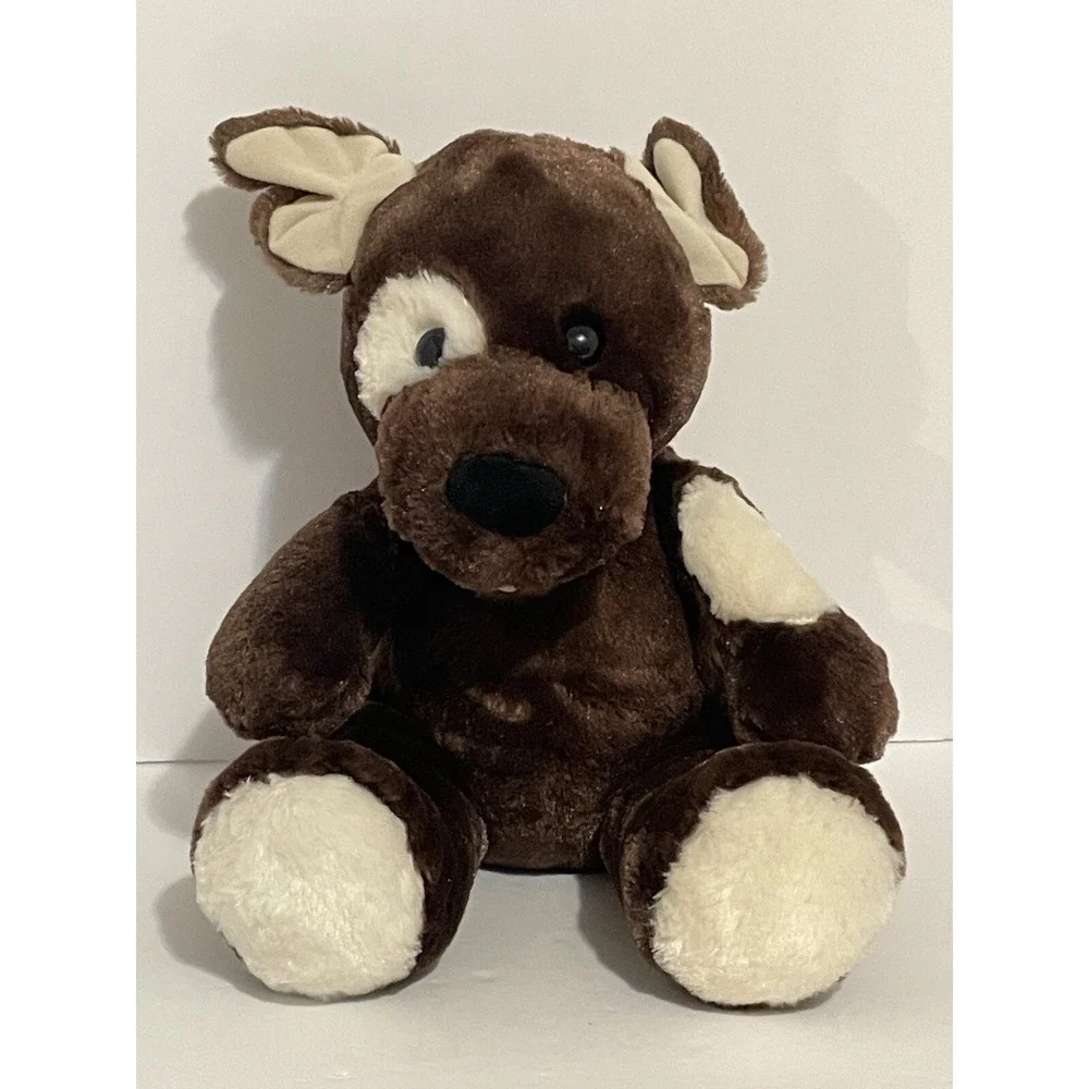 Build A Bear Brown Sugar Puppy White Circle Patch Eye Plush Stuffed